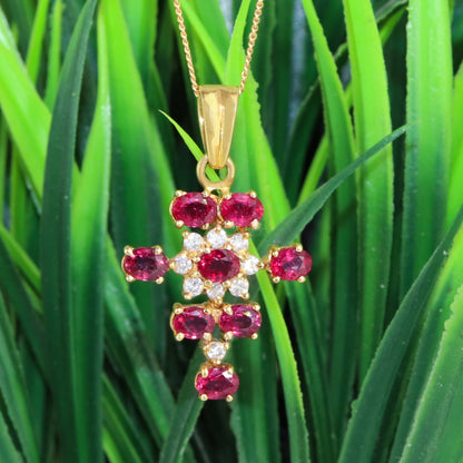 Ruby Pendant 18K Gold