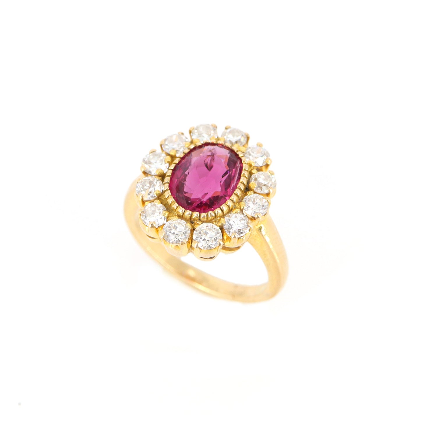 Vintage Style Spinel & Ring Gold
