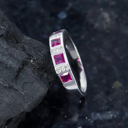 Ruby Ring Silver