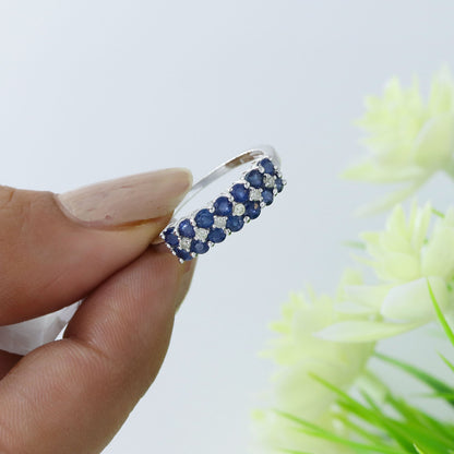 Blue Sapphire Ring Silver