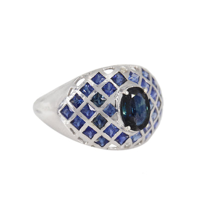 Ruby Ring Silver