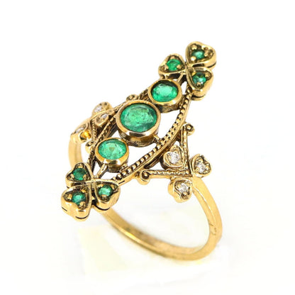 Fine Emerald Vintage Ring Gold
