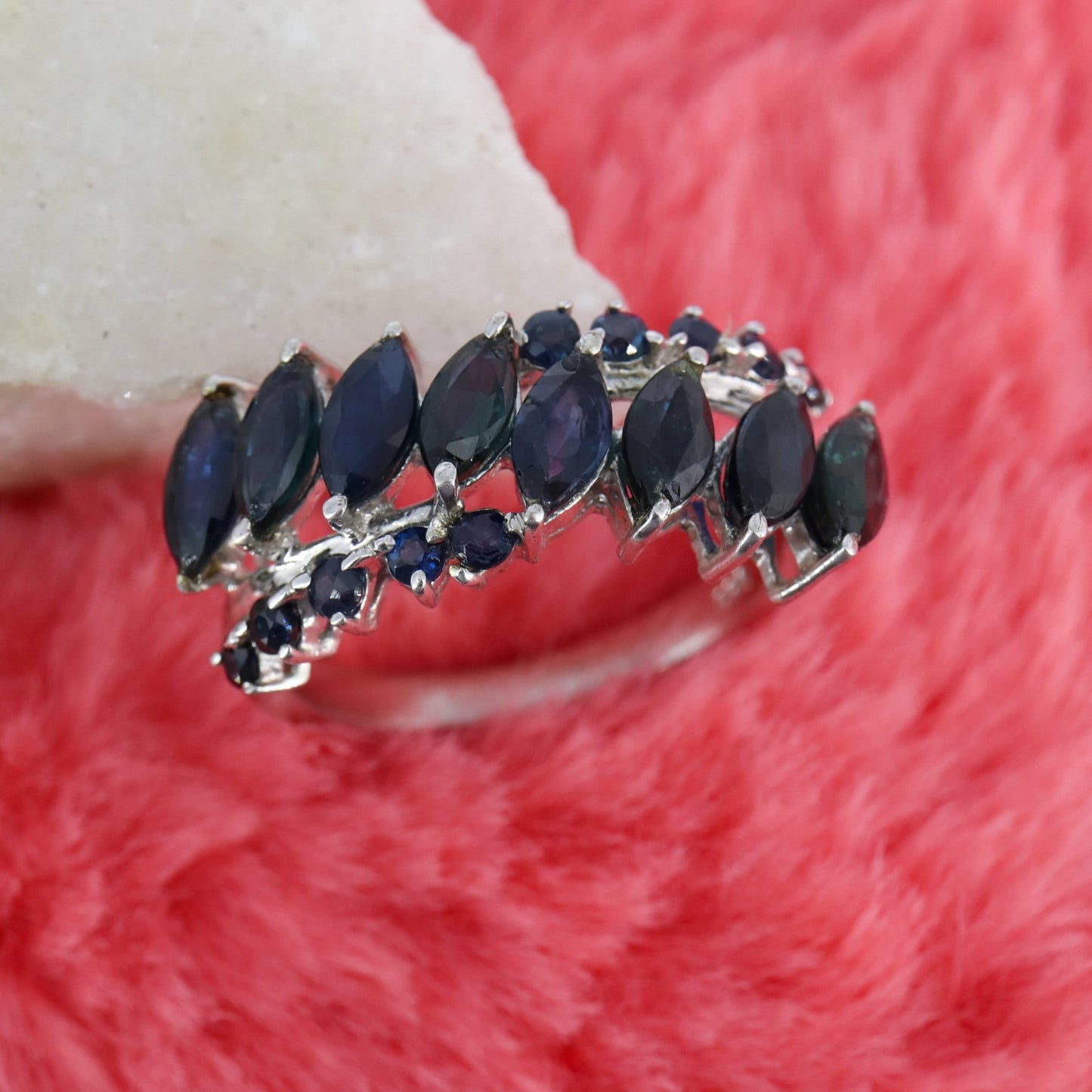 Blue Sapphire Ring Silver