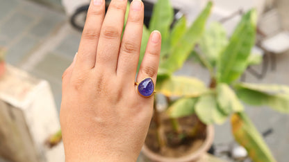Silk Tanzanite Ring Gold