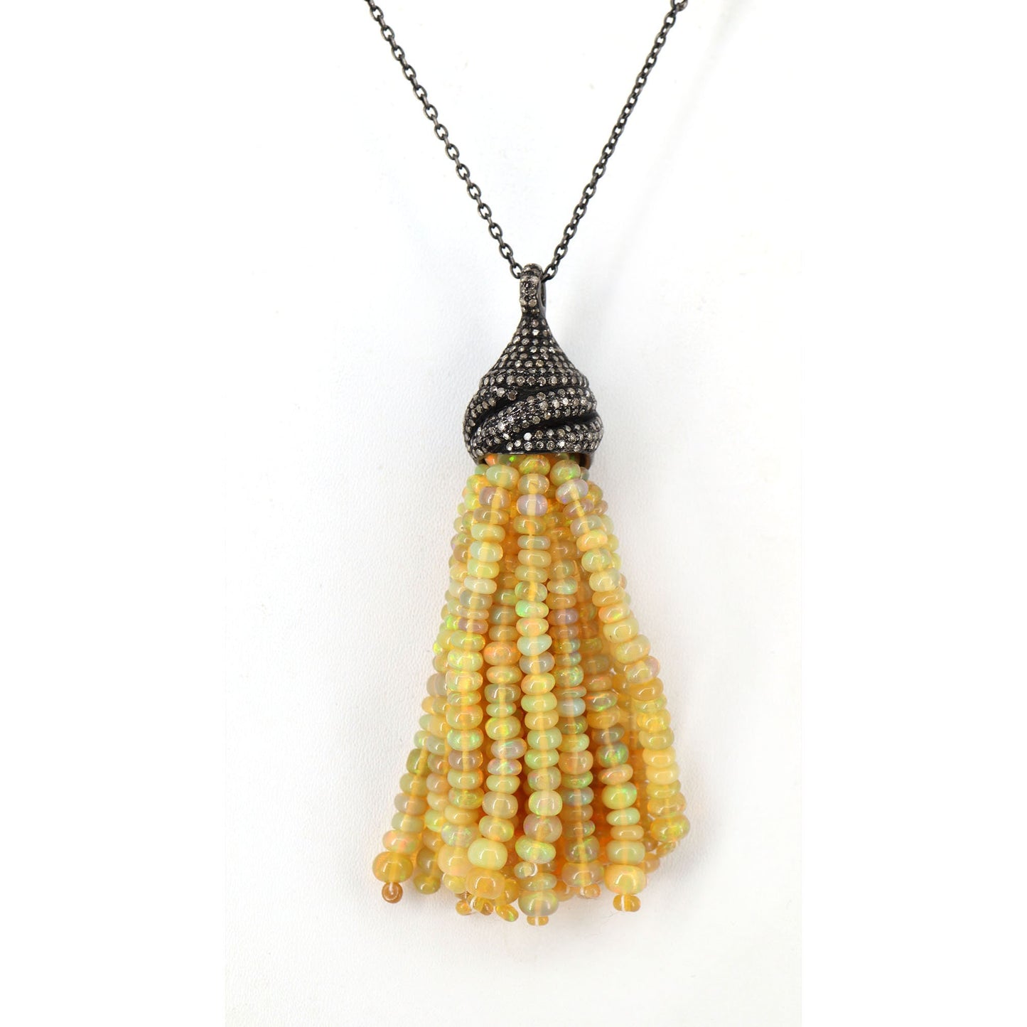 Opal Tassel Necklace