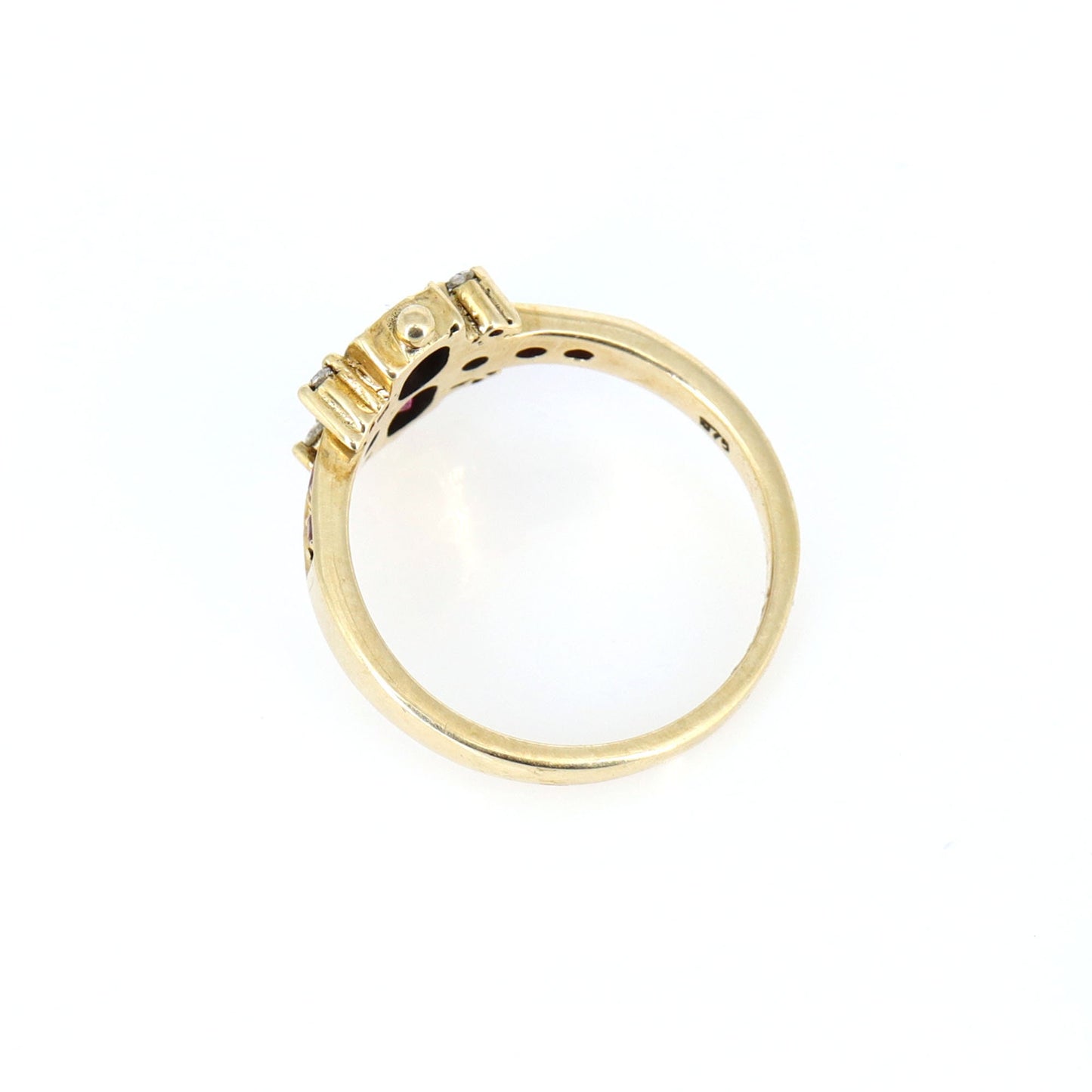 9K Yellow Ruby Ring Gold