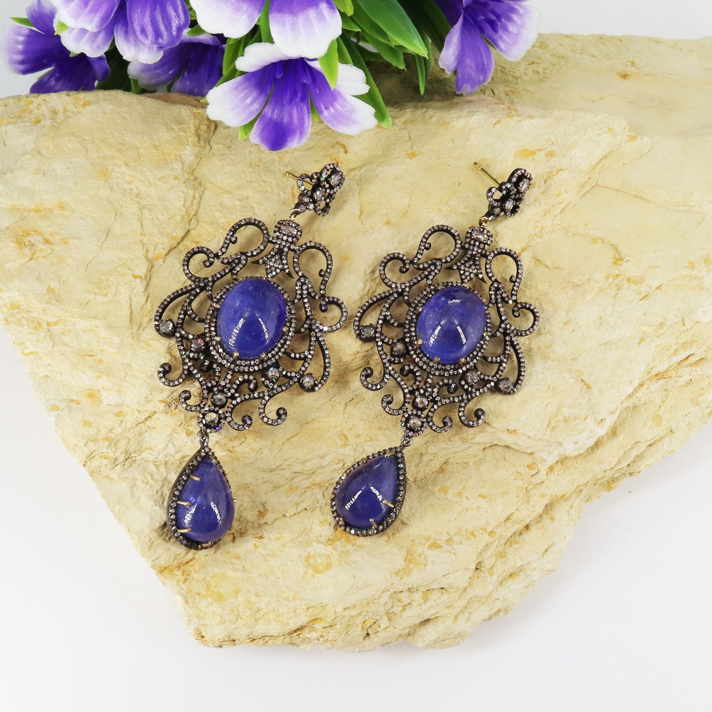 Tanzanite Gemstone Earring