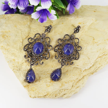 Tanzanite Gemstone Earring