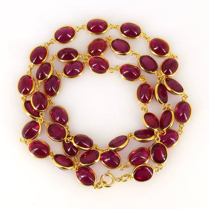 Ruby Necklace 18K Gold