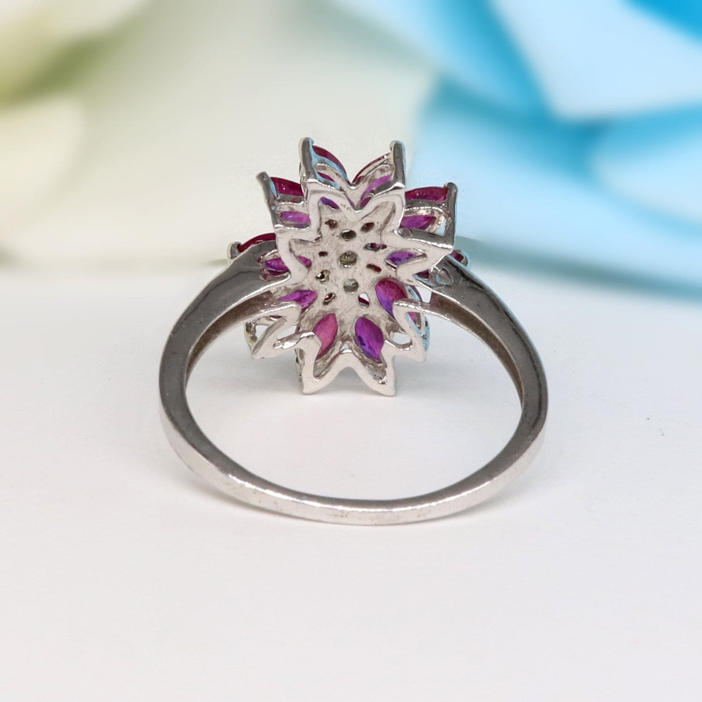 Ruby Ring Silver