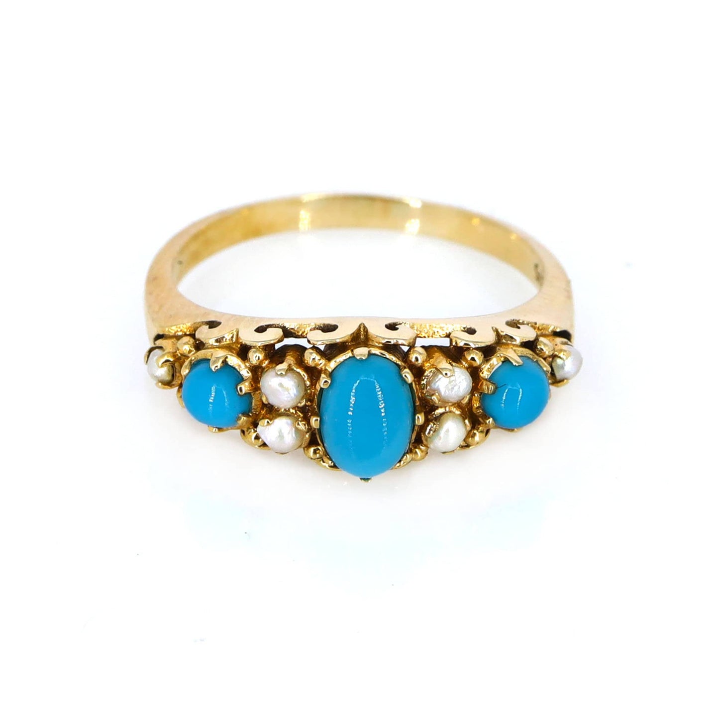 Antique Turquoise Ring Gold
