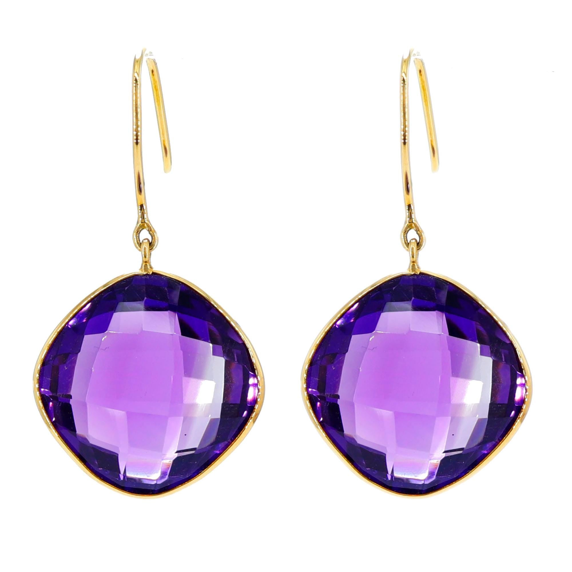 Amethyst Earring 18K