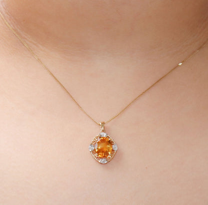 November Pendant 14K Gold