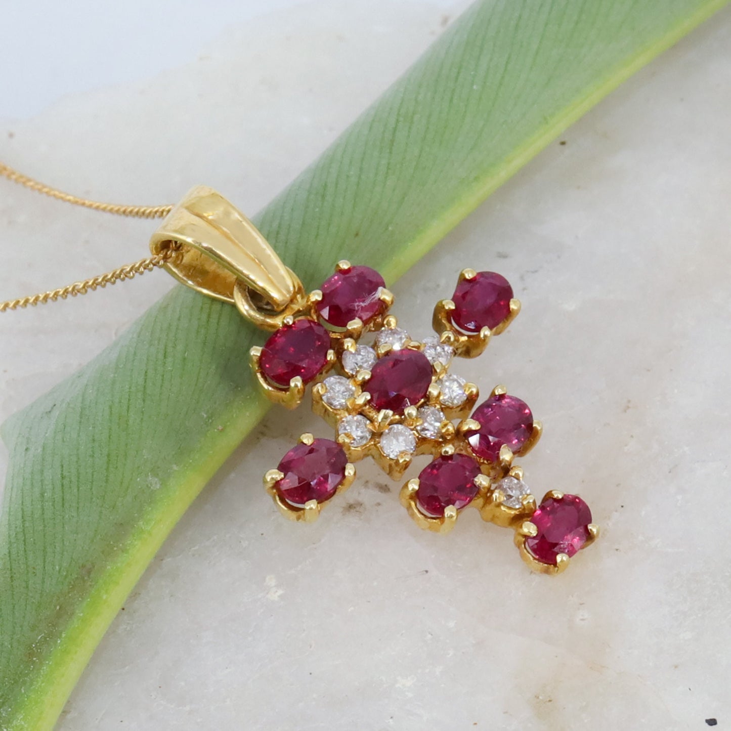 Ruby Pendant 18K Gold