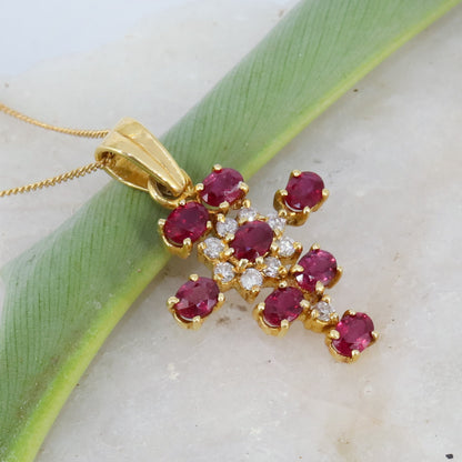 Ruby Pendant 18K Gold