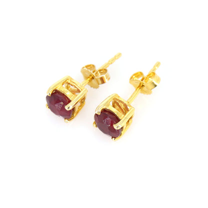 Yellow Ruby Earring 14K Gold