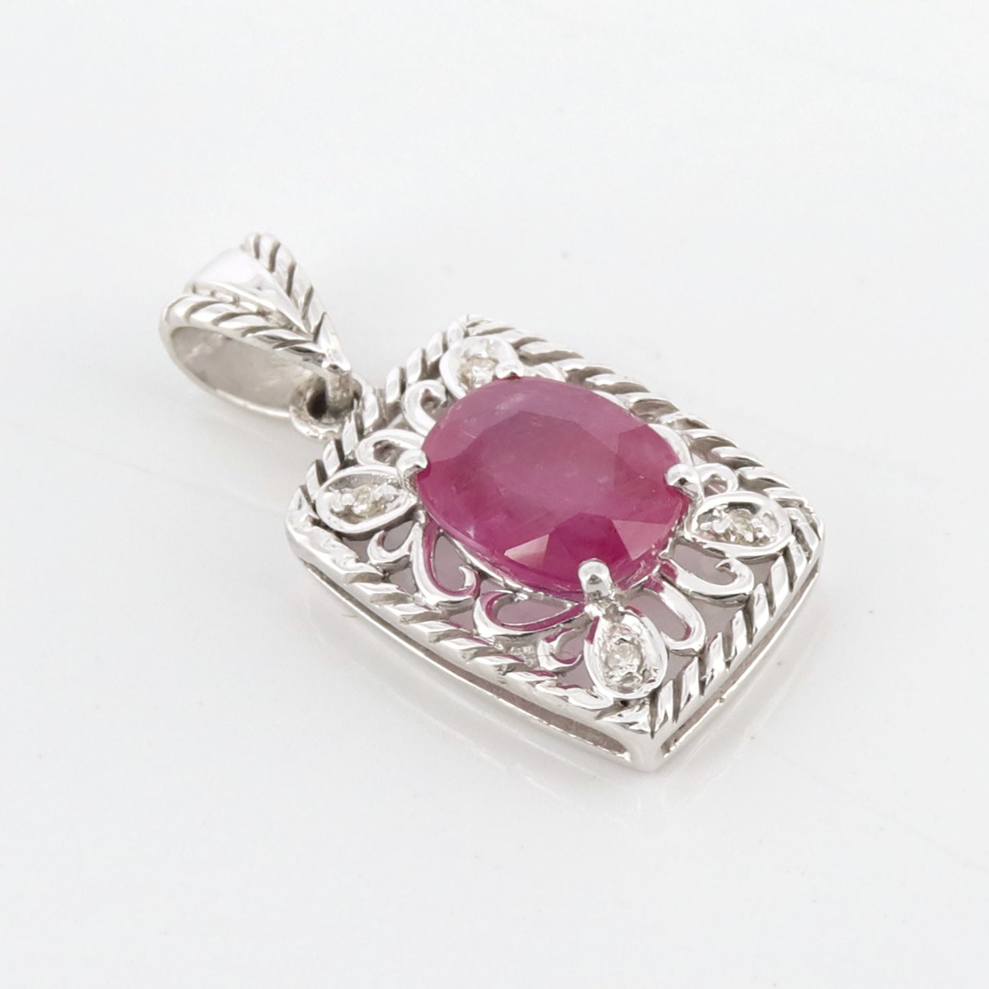 White Pendant 14K Gold