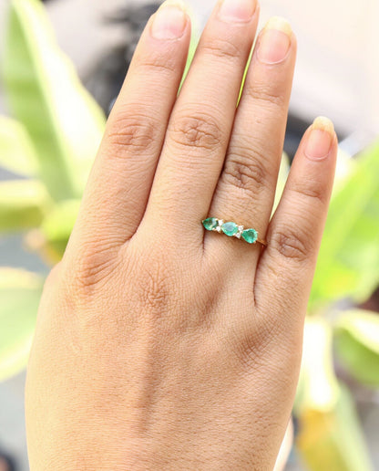 Emerald Ring 14K Gold