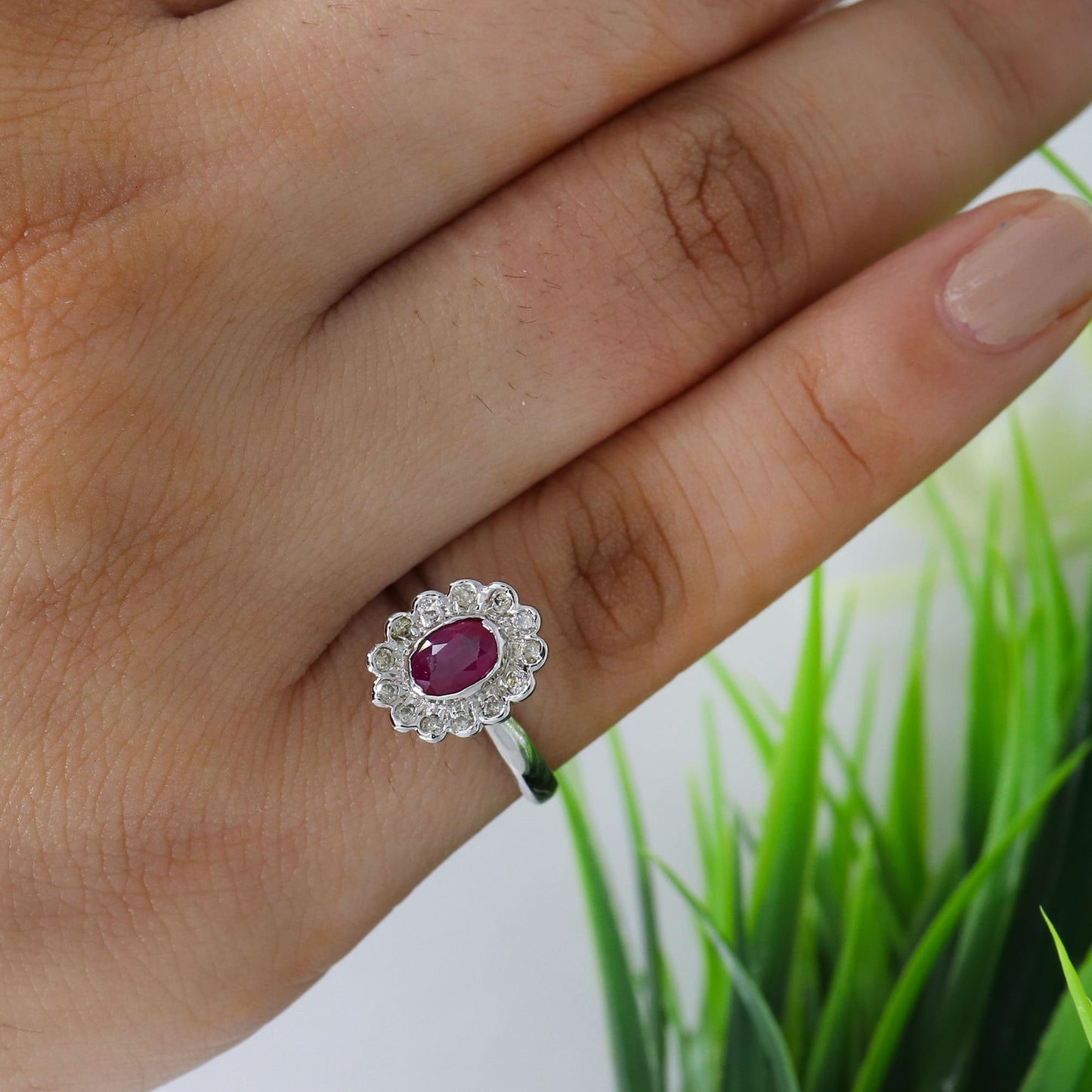 Ruby Ring Silver