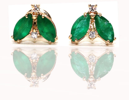 Emerald Earring 14K Gold