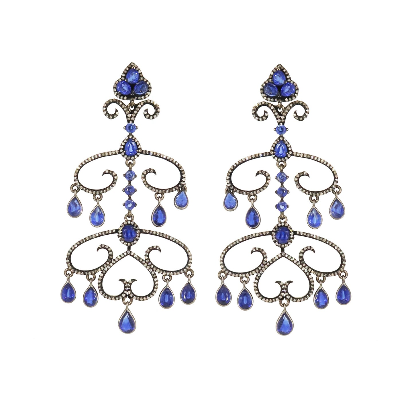 Blue Kyanite Chandelier Earring