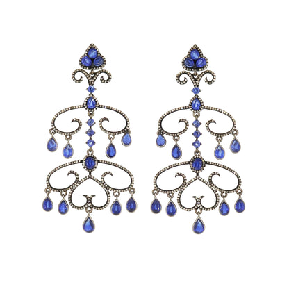 Blue Kyanite Chandelier Earring