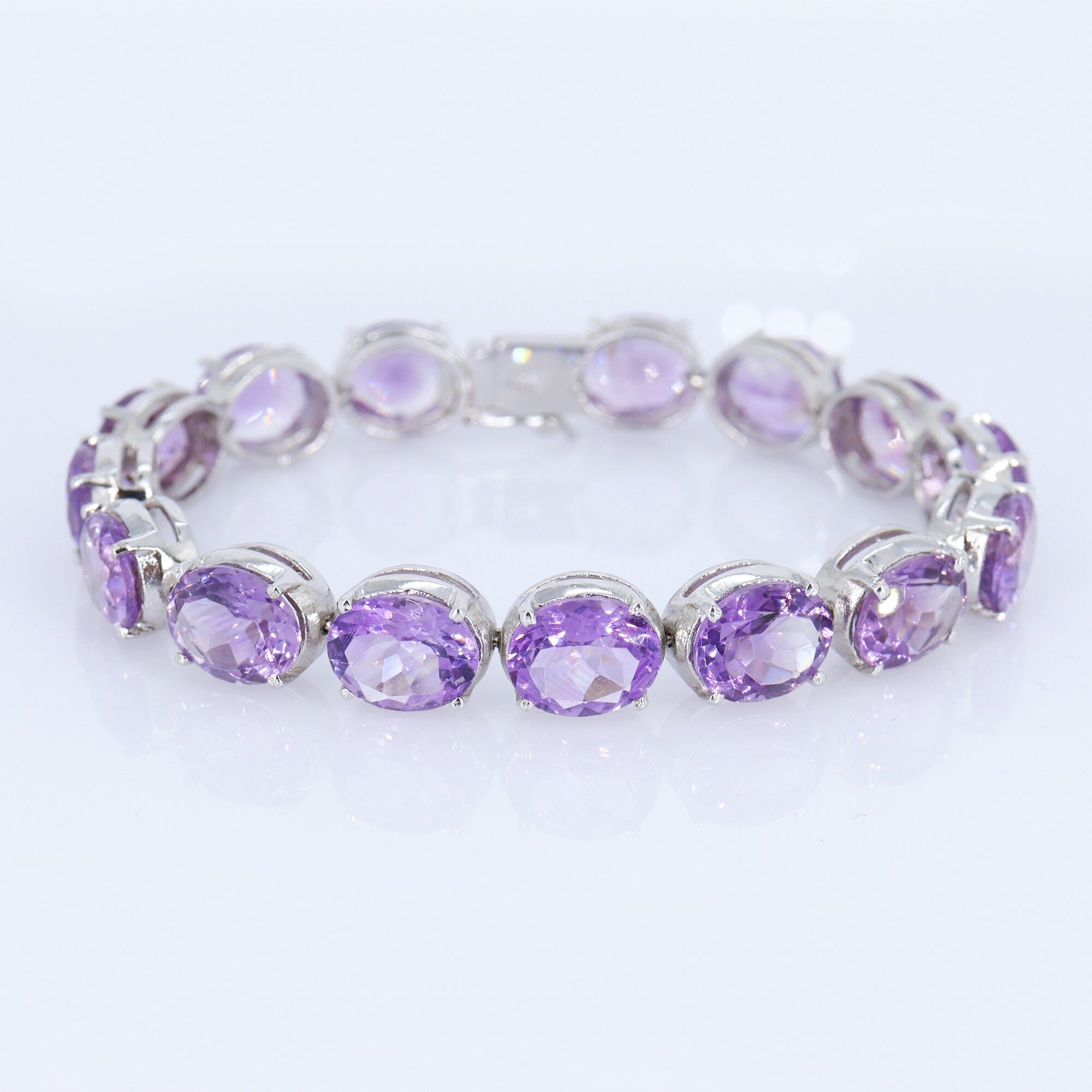 Amethyst Bracelet Silver