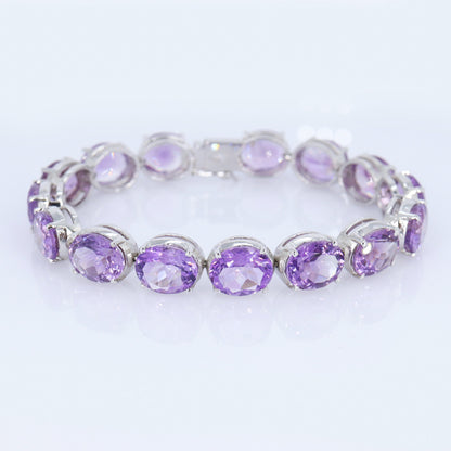 Amethyst Bracelet Silver