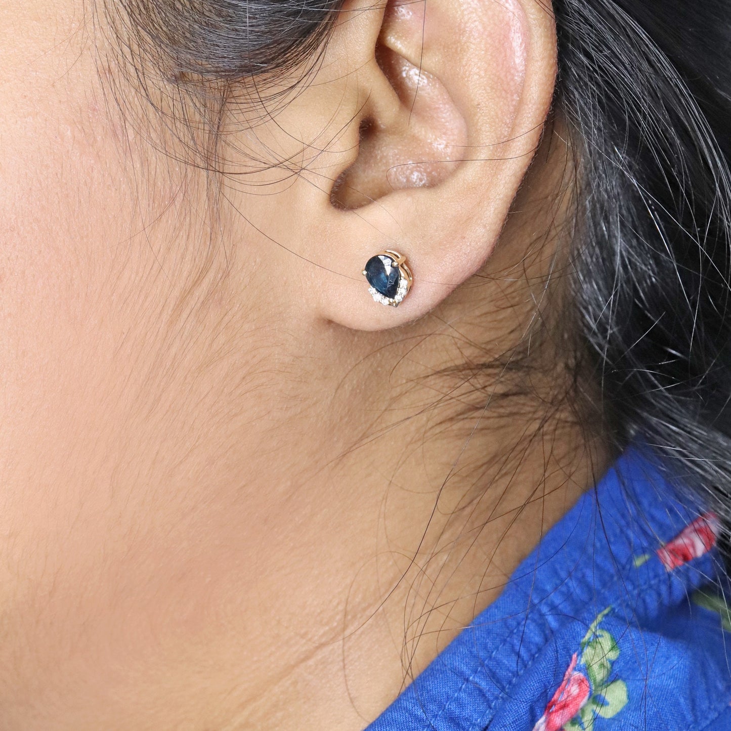 Sapphire Earring 14K Gold