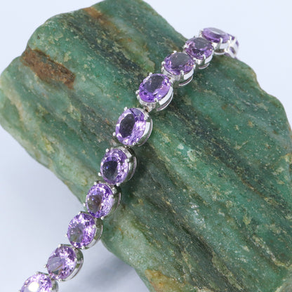 Amethyst Bracelet Silver
