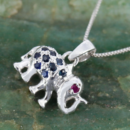 925 Elephant Pendant Silver