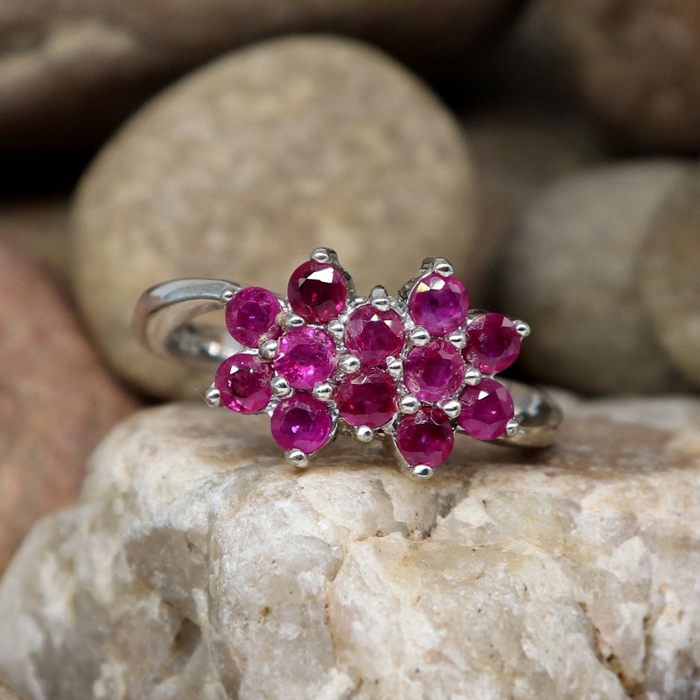 Ruby Ring Silver