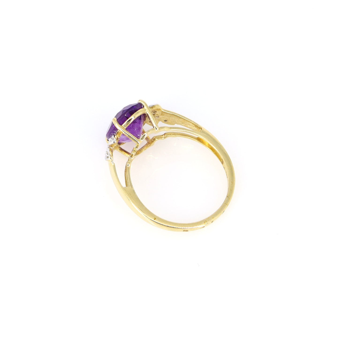 High Quality Amethyst Ring 14K Gold