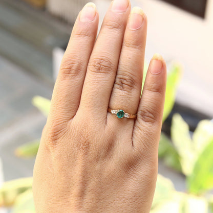 Emerald Ring 14K Gold