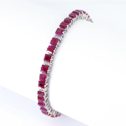 Ruby Bracelet Silver