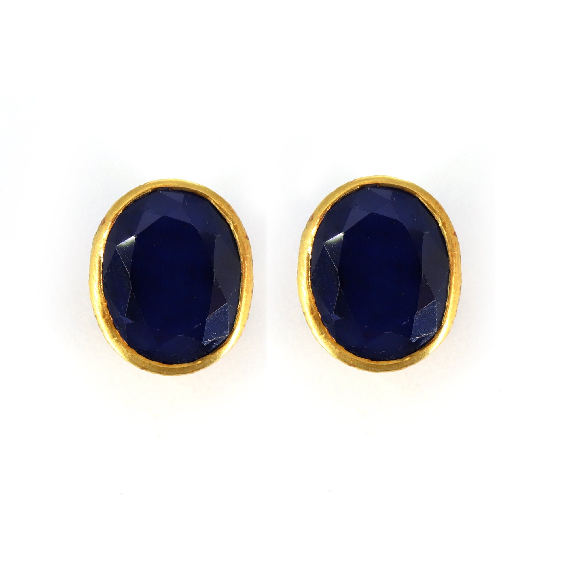 Vintage Sapphire Earring 14K Gold