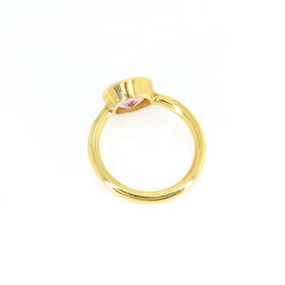 Pink Tourmaline Ring 18K Gold
