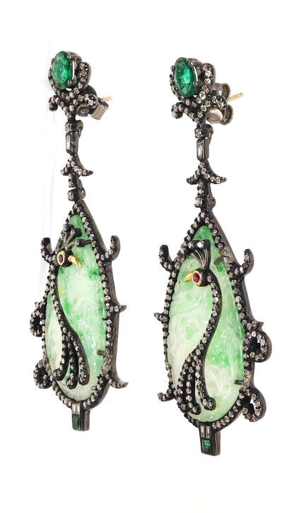 Exclusively Designed Vintage Replica Victorian Earring Gold