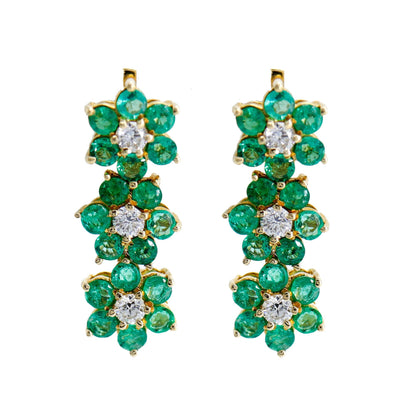 Emerald & Earring 14K Gold