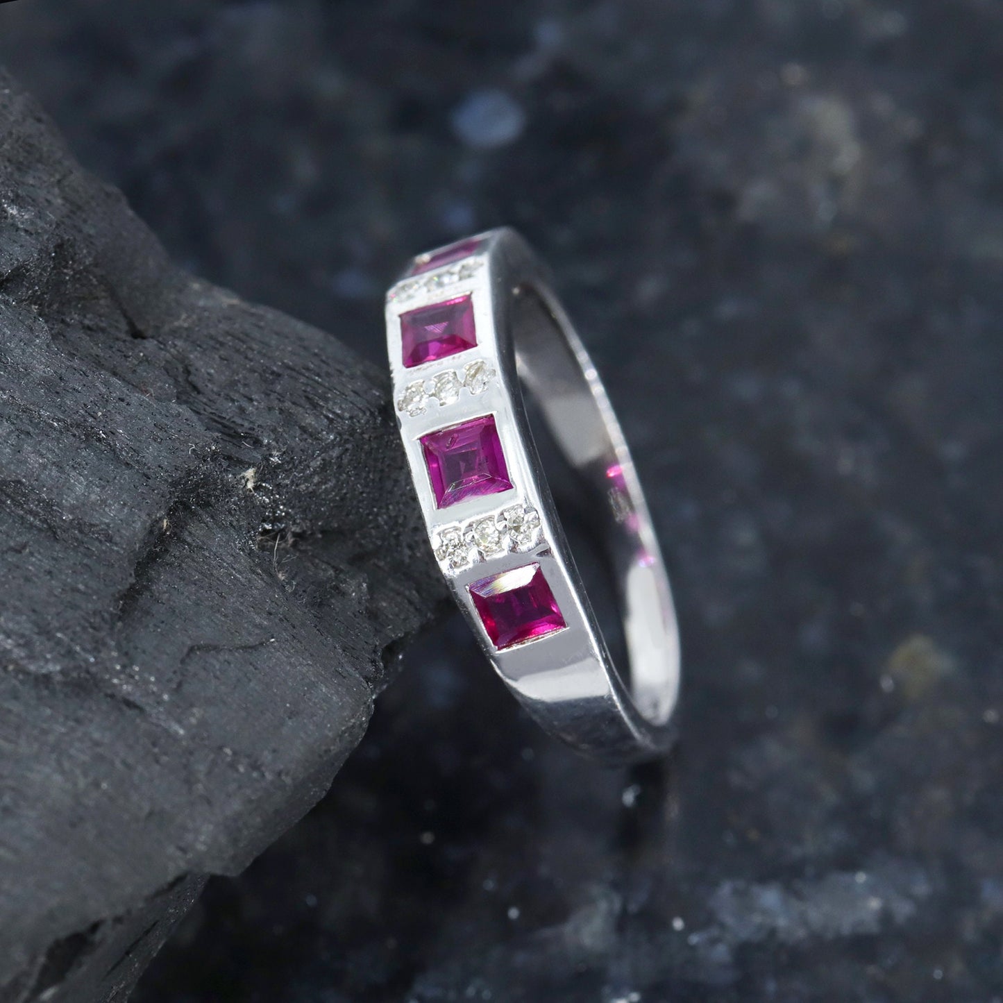 Ruby Ring Silver