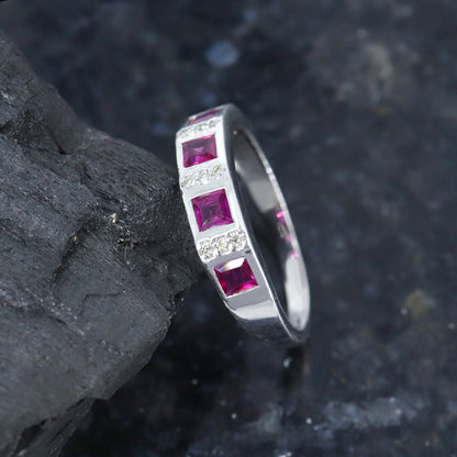 Ruby Ring Silver