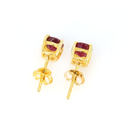 Yellow Ruby Earring 14K Gold