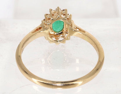 Emerald Ring 14K Gold