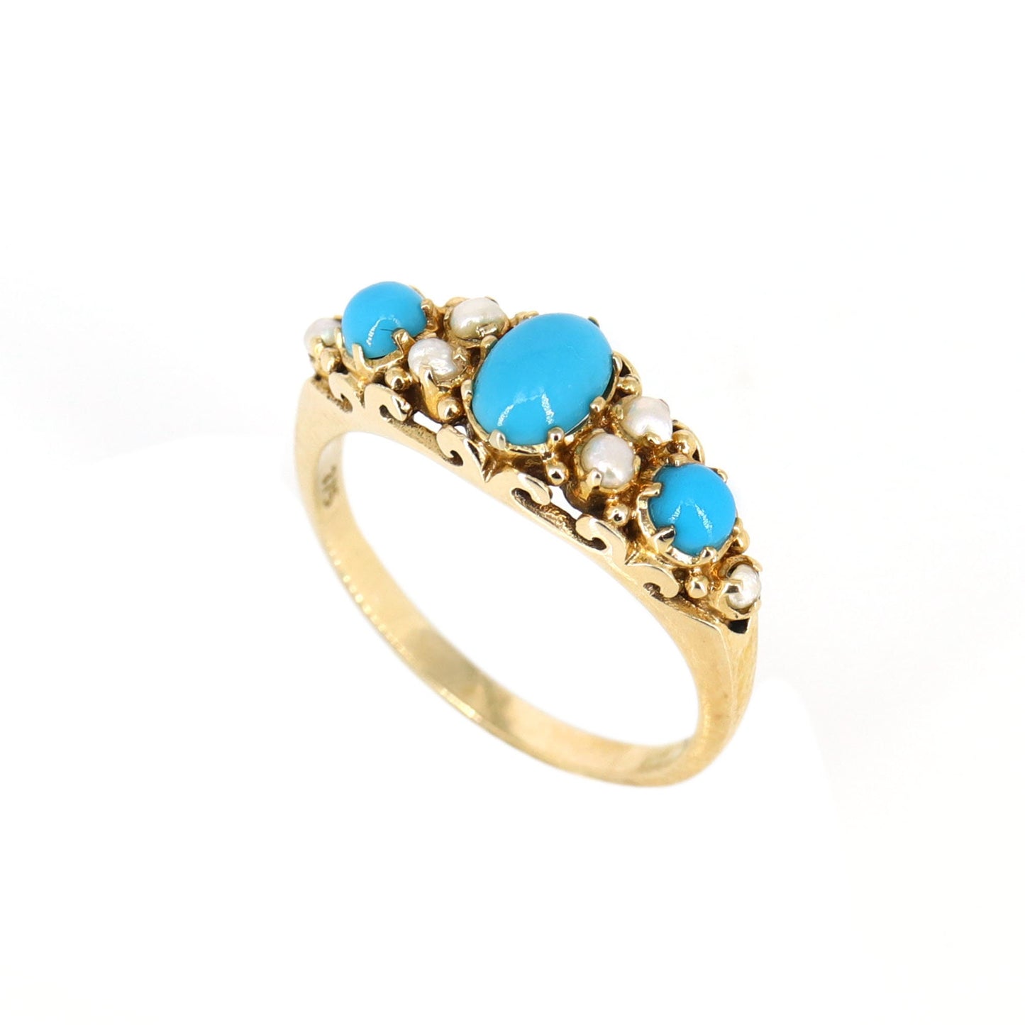 Antique Turquoise Ring Gold