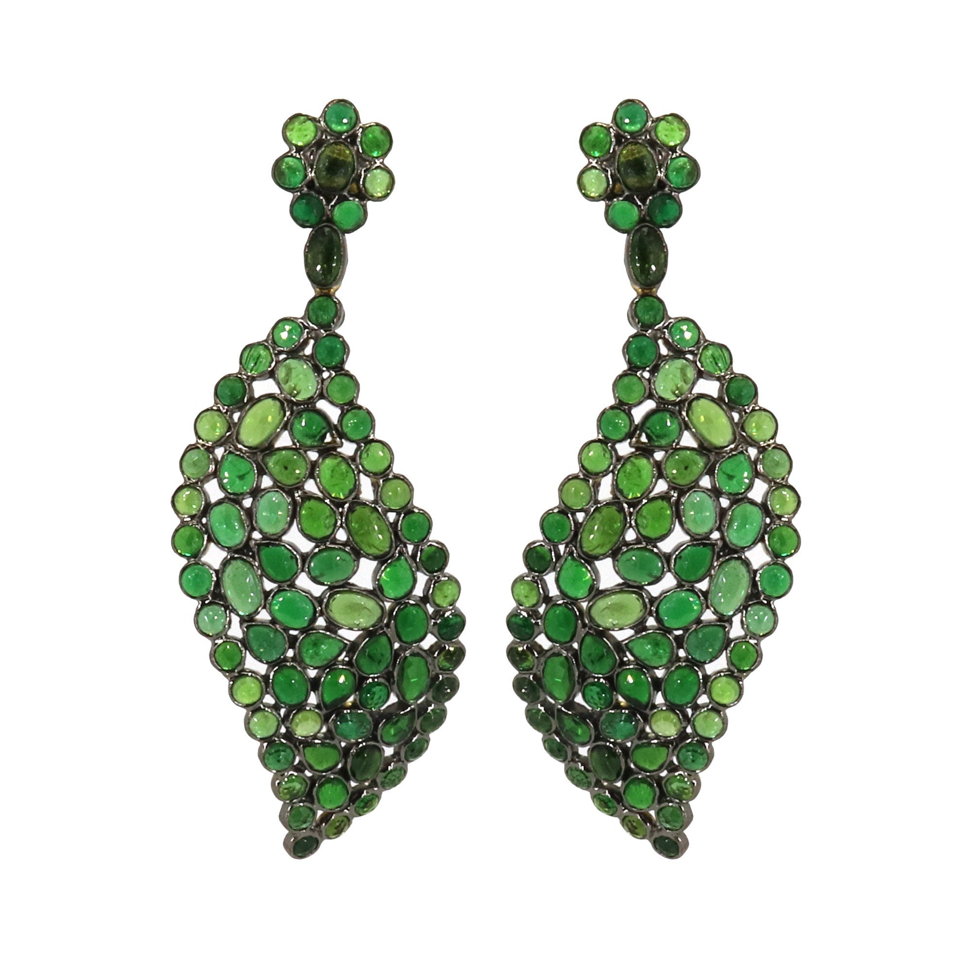 Chrome Diopside Earring