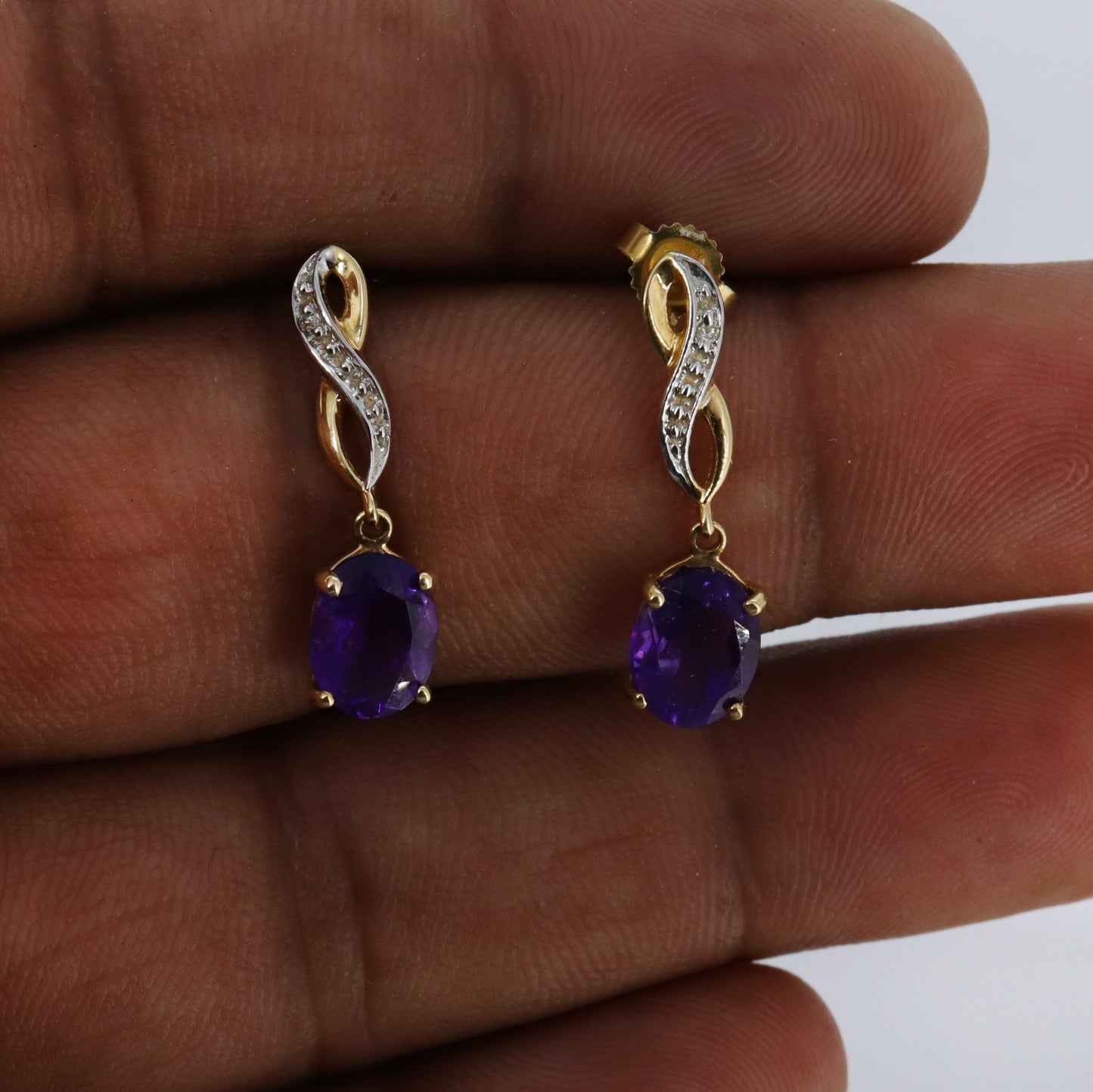Eternity Design Earring 14K Gold