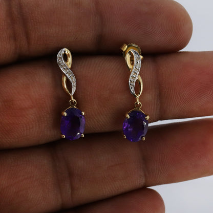 Eternity Design Earring 14K Gold