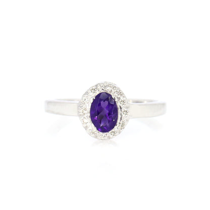 Amethyst Ring 18K Gold