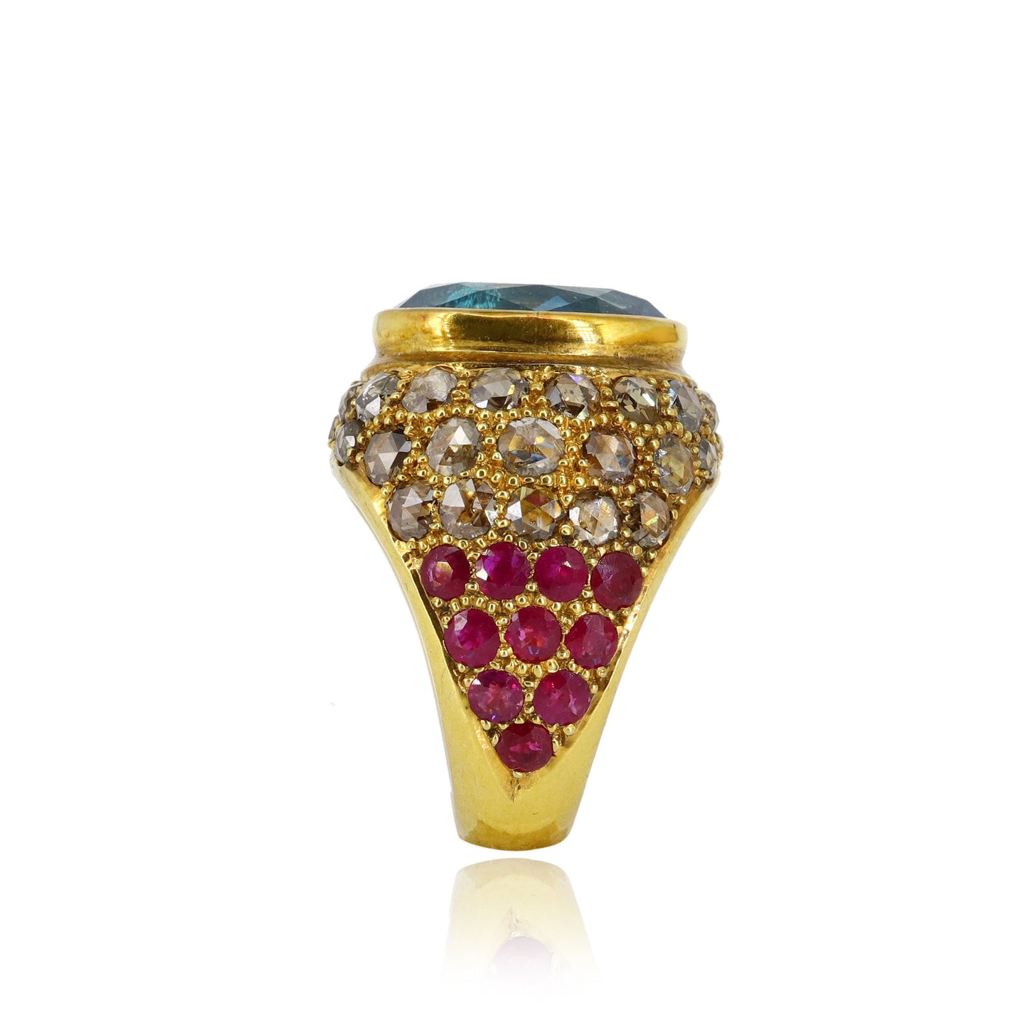Stunning Victorian Antique Yellow Ring 18K Gold
