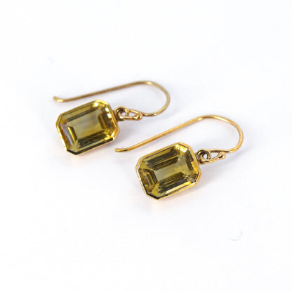 9K Yellow Dangling Earring Gold